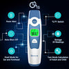 Digital Infrared Thermometer for Fever, Ear Thermometer with Fever Indicator and Memory Function